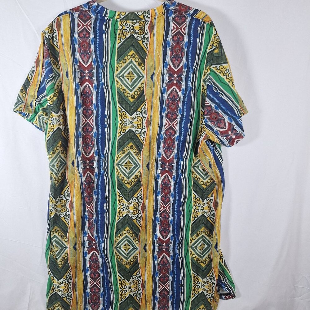 Vintage Puma Multicolor Graphic Short-Sleeve Shirt Mens XL 100% Cotton - Picture 2 of 4